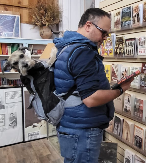 Ivan Cortes with his dog Bobby